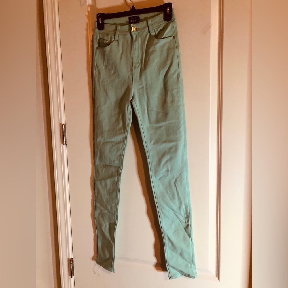 Mint Green Skinny Pants